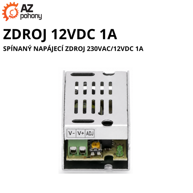 ZDROJ 12VDC 1A